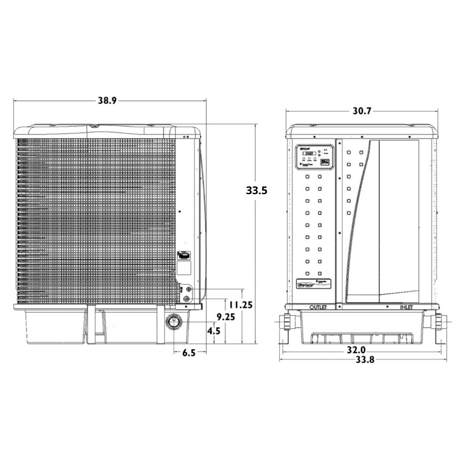 Pentair UltraTemp 75,000 BTU Heat Pump
