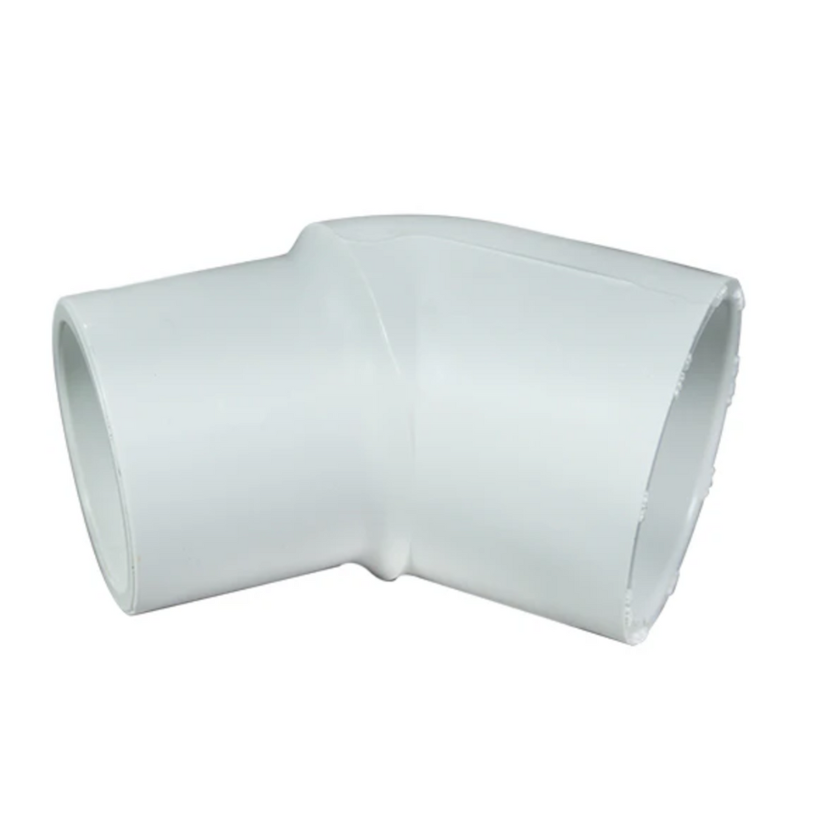 1-1/2 Inch PVC 45 Elbow Schedule 40 Slip x Spigot