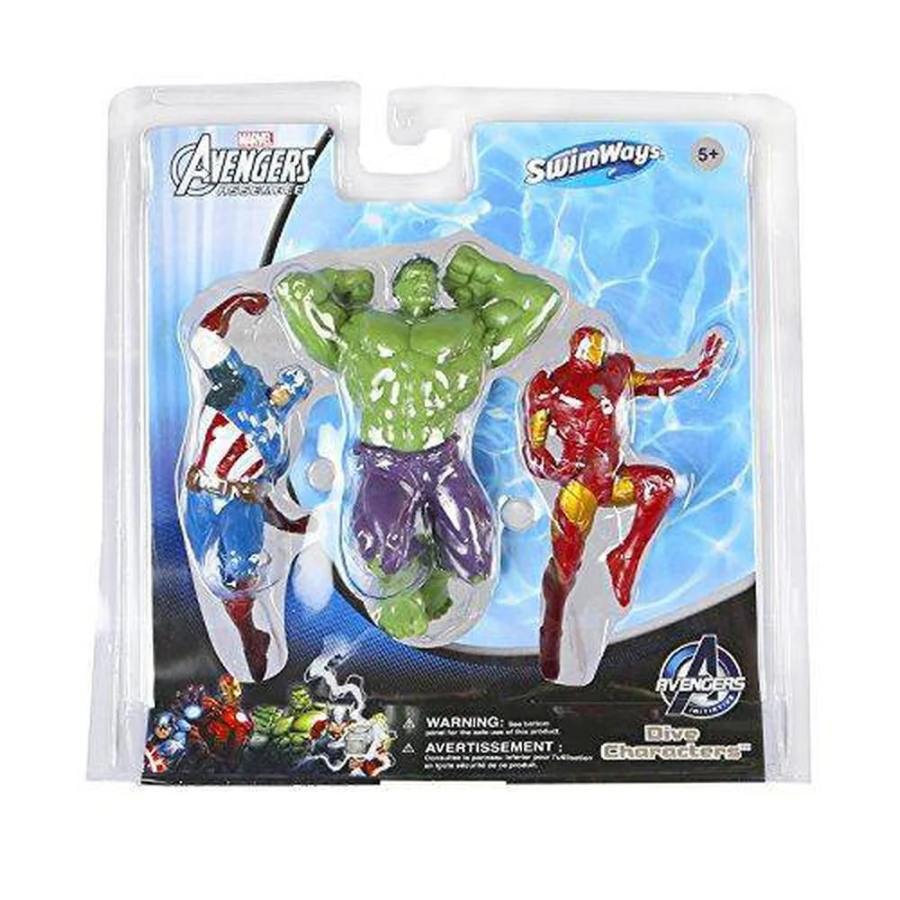 Swimways Avengers Dive Pack - Hulk, Iron Man, and Black Widow