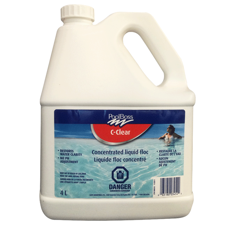 Agent floculant liquide à action rapide C-Cleat (conteneur de 4 litres de taille commerciale)