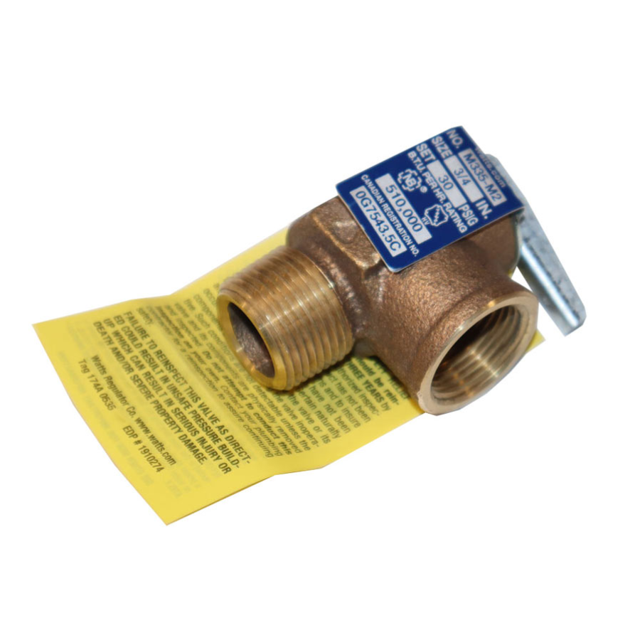 Raypak 3/4 Inch Pressure Relief Valve 30 PSI