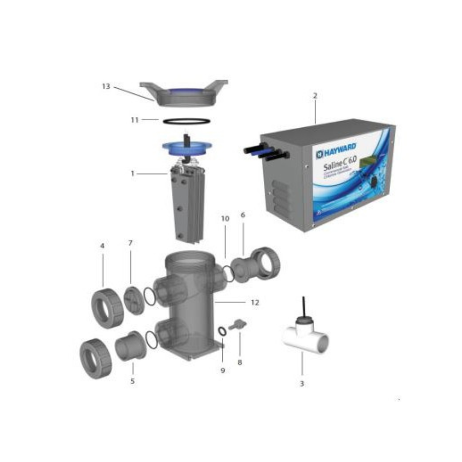 Générateur de chlore Hayward Saline C 6.0