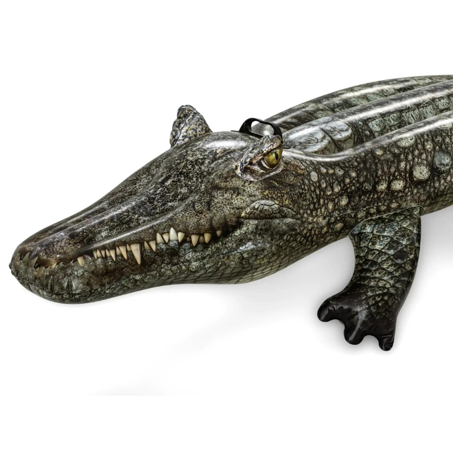 Bestway H2OGO! Flotteur de piscine en forme de reptile réaliste à enfourcher pour enfants