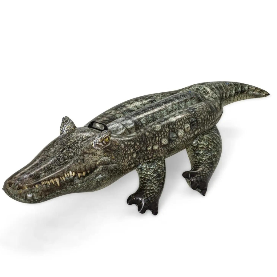 Bestway H2OGO! Flotteur de piscine en forme de reptile réaliste à enfourcher pour enfants