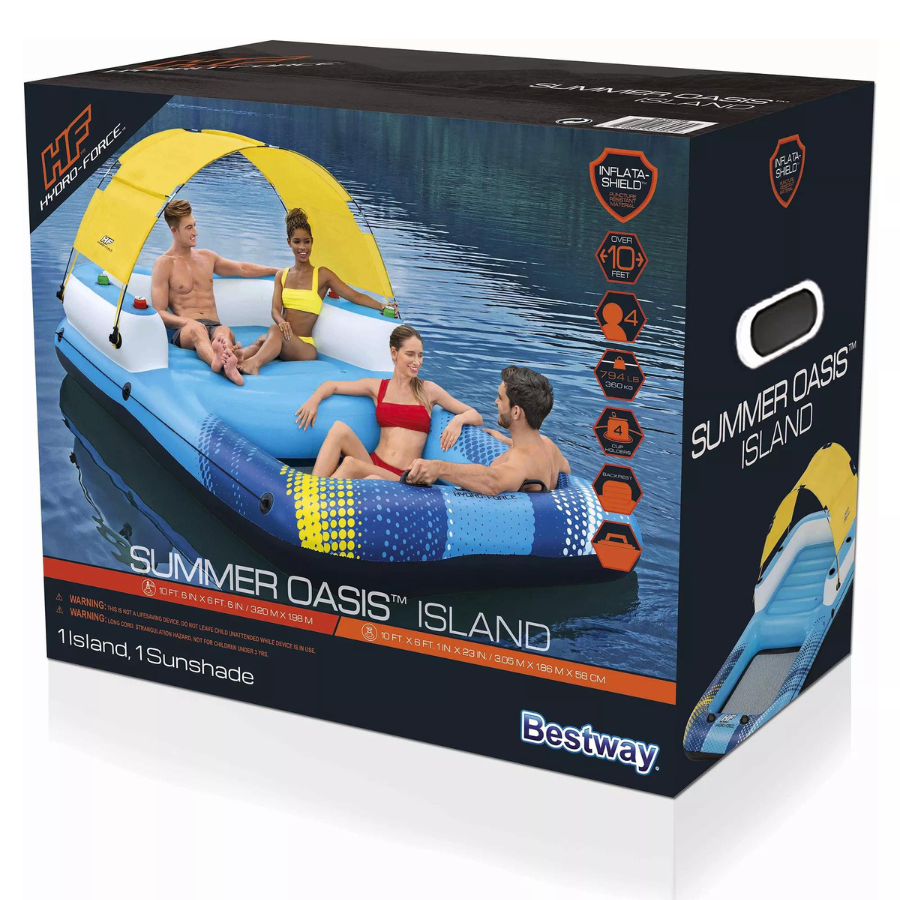 Hydro-Force Summer Oasis 4-Person Inflatable Island
