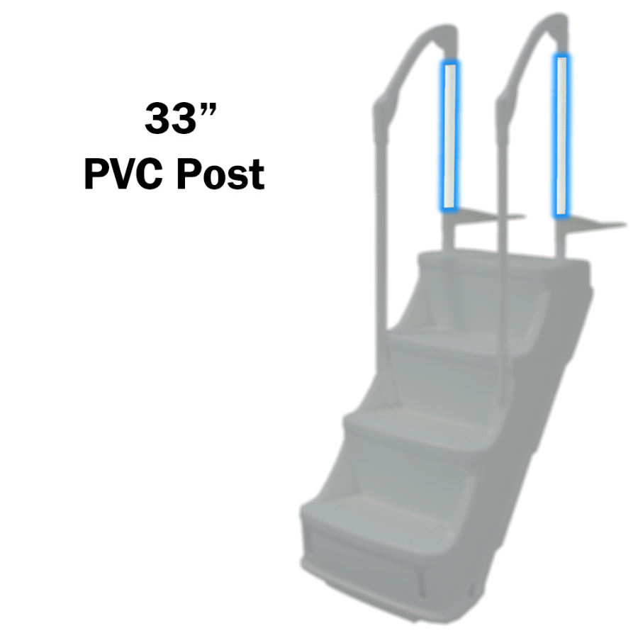 Olympic Replacement 33 Inch PVC Post For Above Ground Drop In Steps