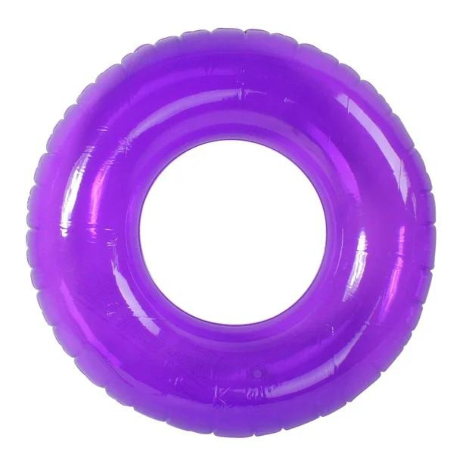 Purple Colour Bright Pool Swim Ring (30 inch)