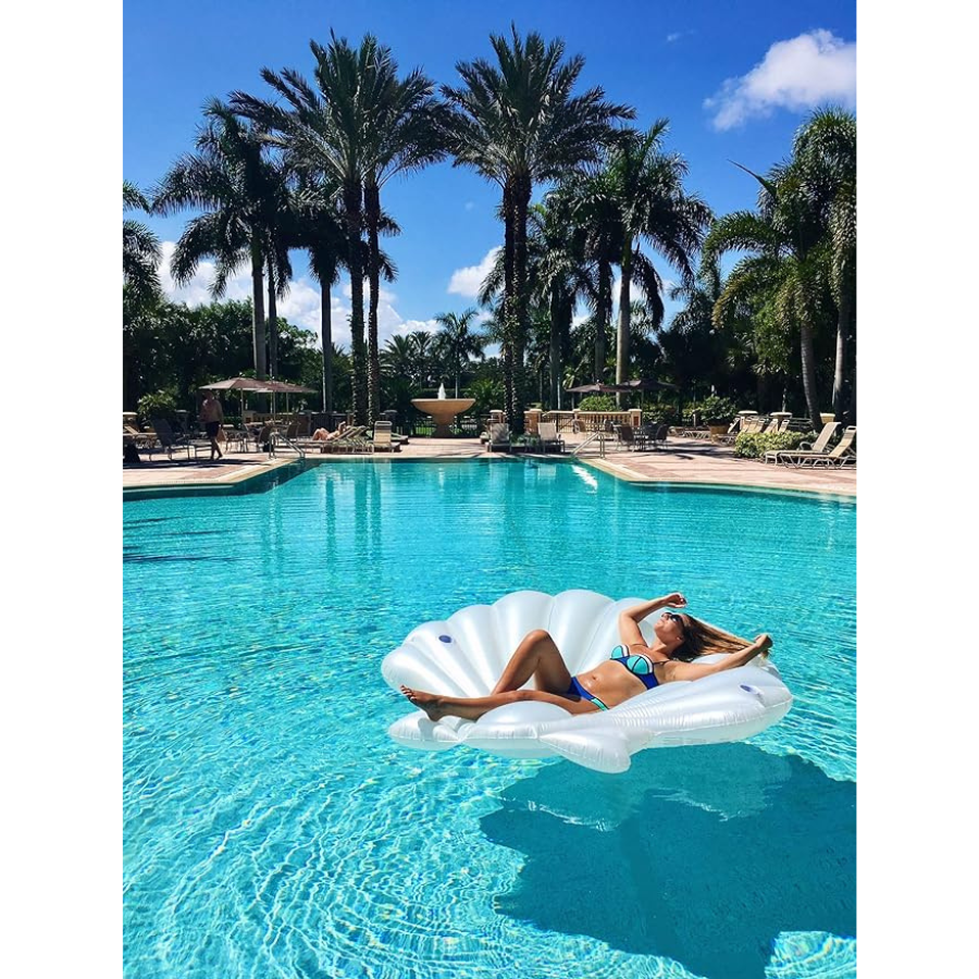Seashell Island Deluxe Floating Pool Lounger