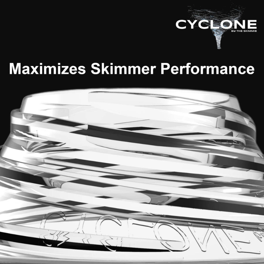 The Skimmie Cyclone 8 Inch - Turbo Charges Pool Skimmer Water Flow