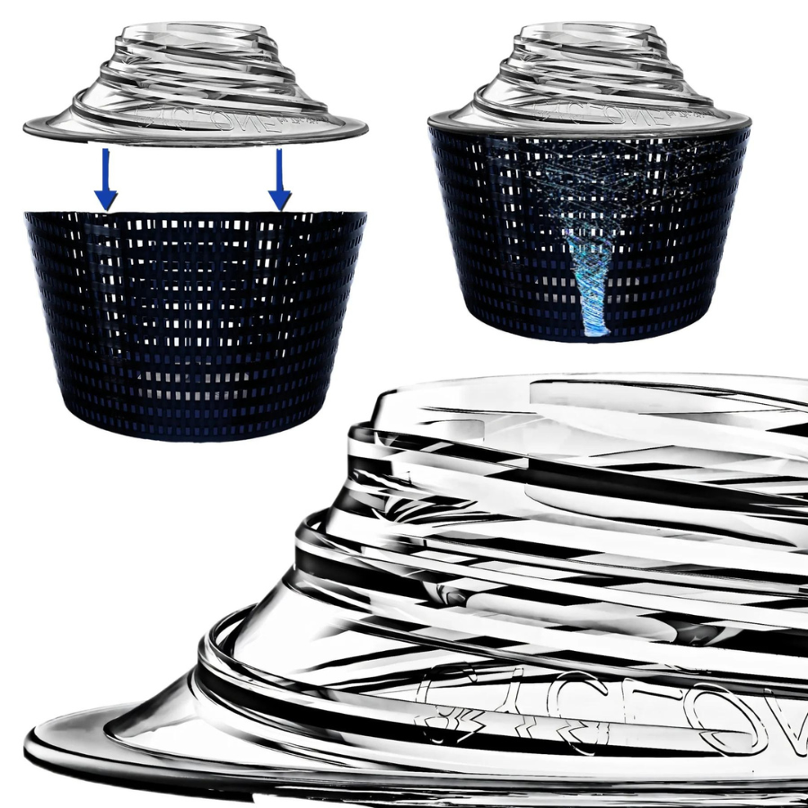 The Skimmie Cyclone 8 Inch - Turbo Charges Pool Skimmer Water Flow
