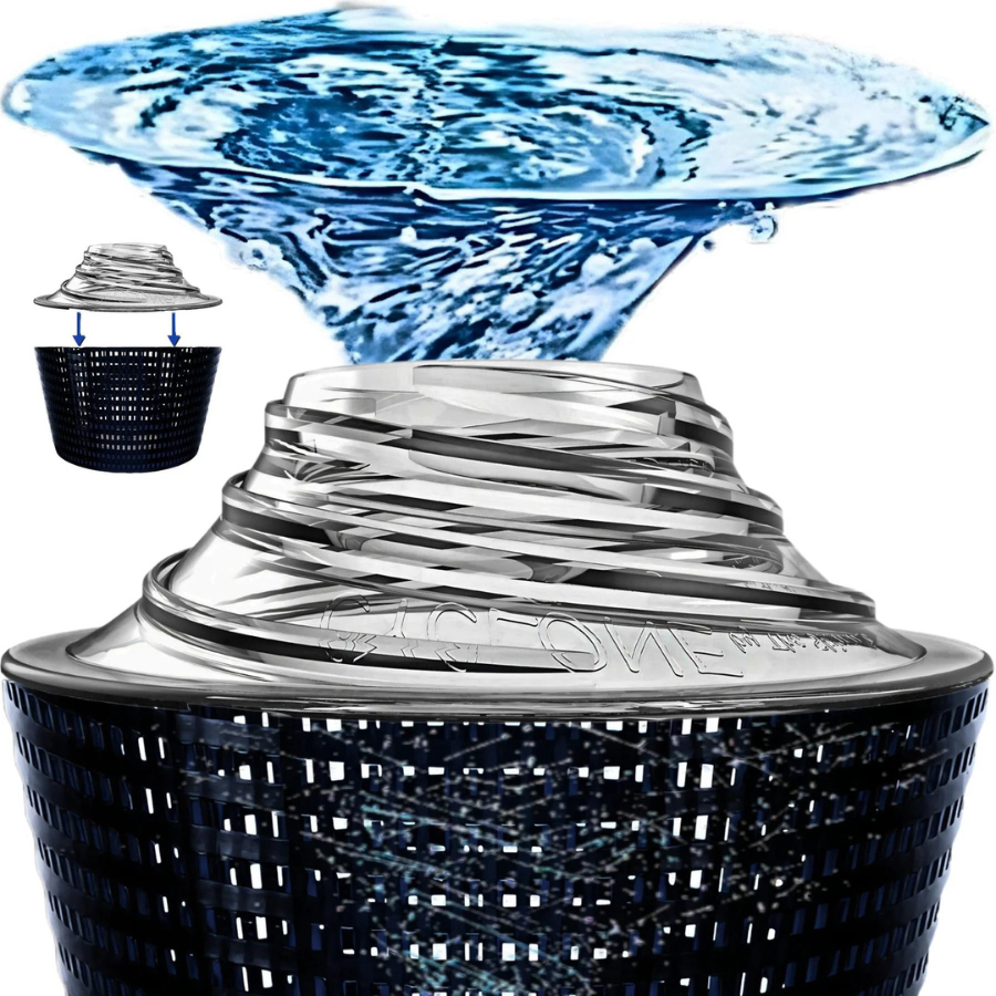 The Skimmie Cyclone 8 Inch - Turbo Charges Pool Skimmer Water Flow