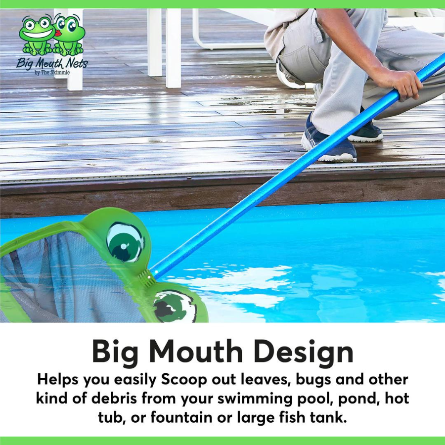 The Skimmie Mr. Frog Large Leaf Rake (20 Inch Wide Skimmer)