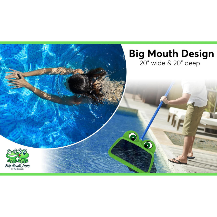 The Skimmie Mr. Frog Large Leaf Rake (20 Inch Wide Skimmer)