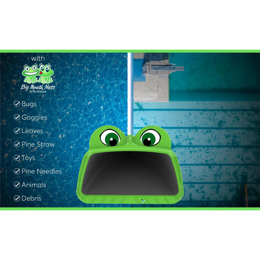 The Skimmie Mr. Frog Large Leaf Rake (20 Inch Wide Skimmer)