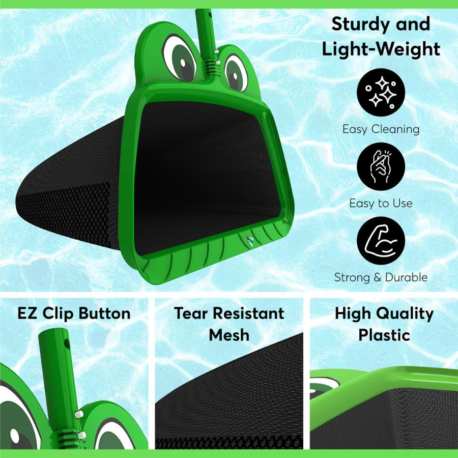 The Skimmie Mr. Frog Large Leaf Rake (20 Inch Wide Skimmer)