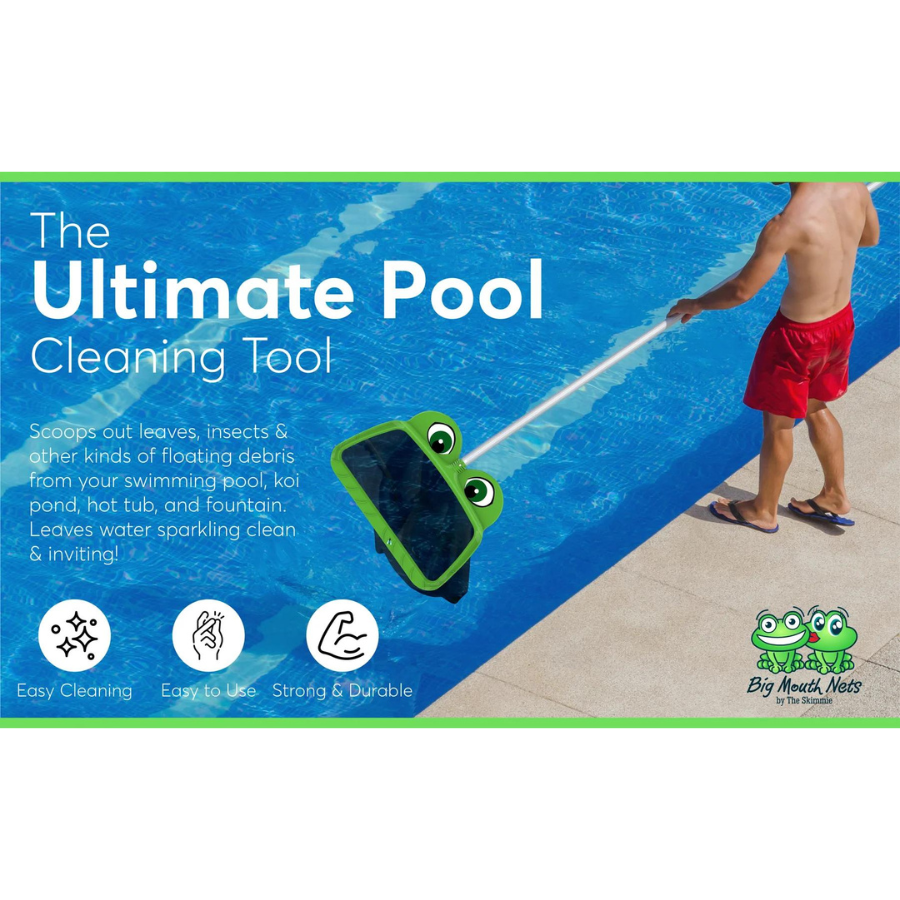 The Skimmie Mr. Frog Large Leaf Rake (20 Inch Wide Skimmer)