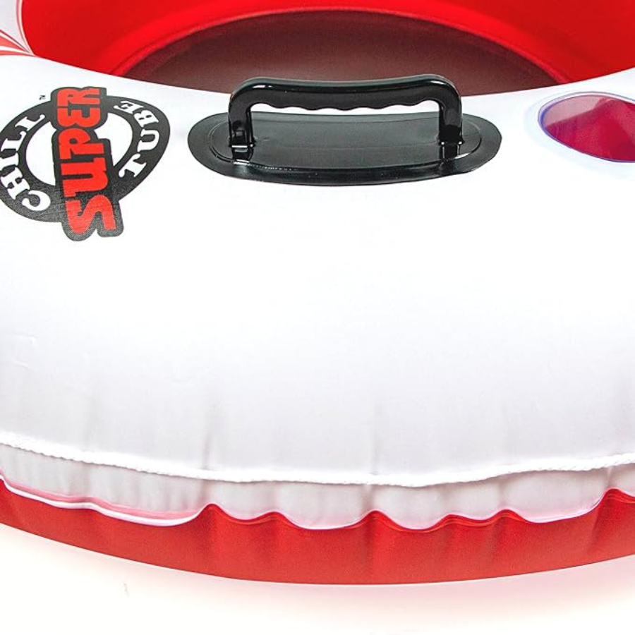 Île flottante Solstice Super Chill pour 3 personnes (blanc / rouge)