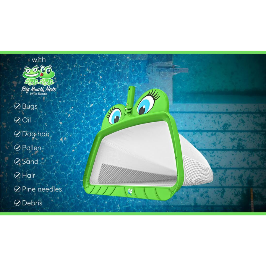 The Skimmie Ms. Frog Fine Mesh Net (20 Inch Wide Skimmer)
