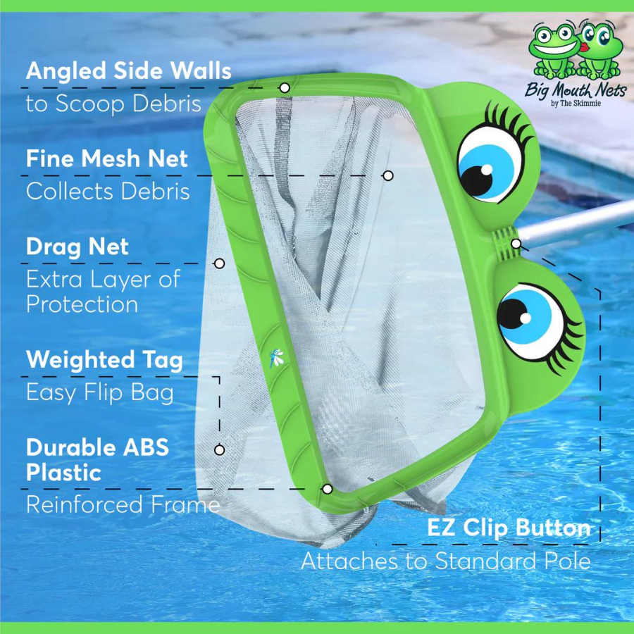 The Skimmie Ms. Frog Fine Mesh Net (20 Inch Wide Skimmer)