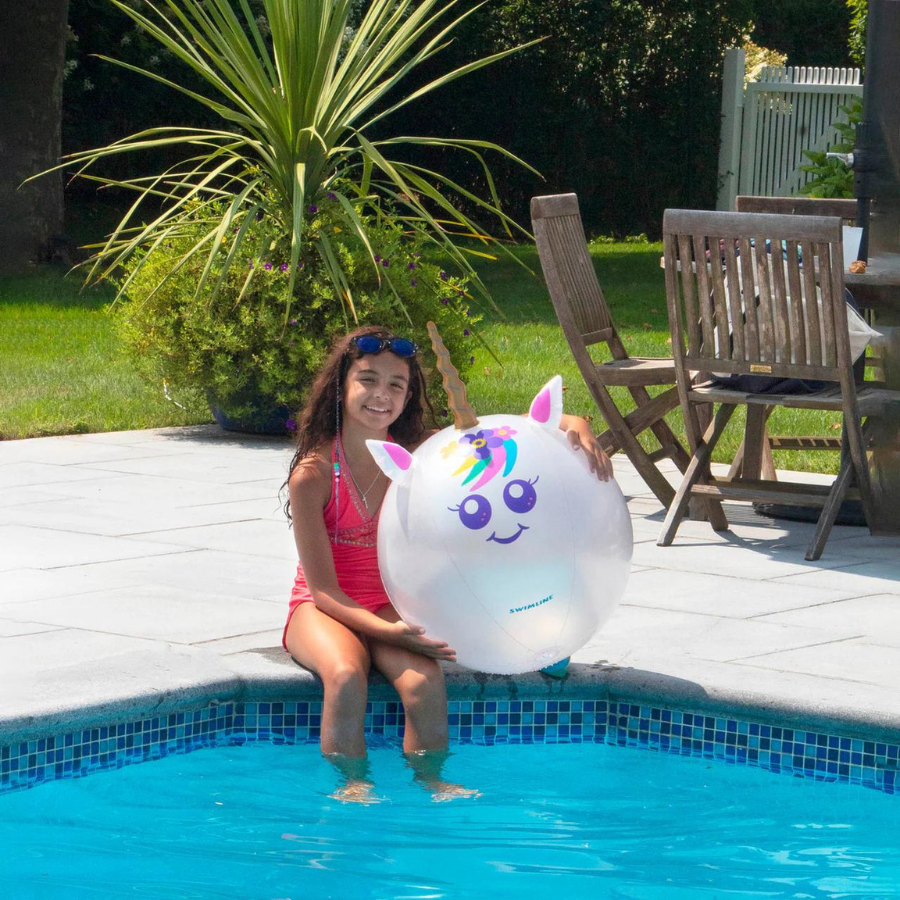 Ballon de plage gonflable Swimline - design licorne