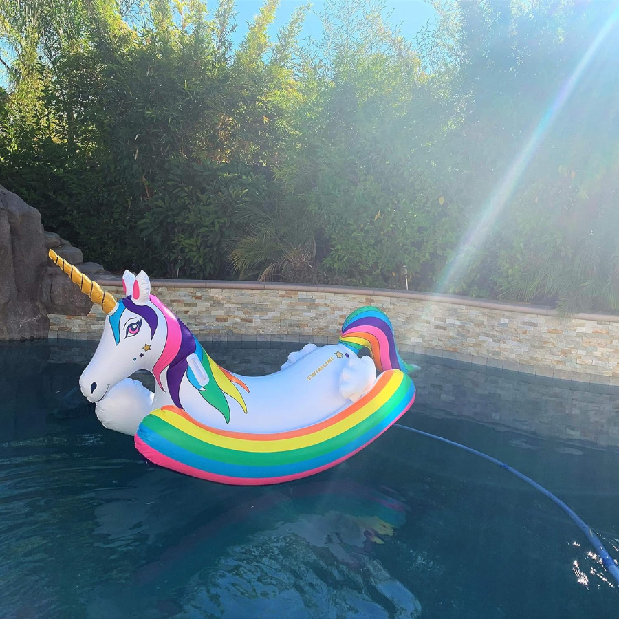 Kids Unicorn Rocker Ride-On Pool Float