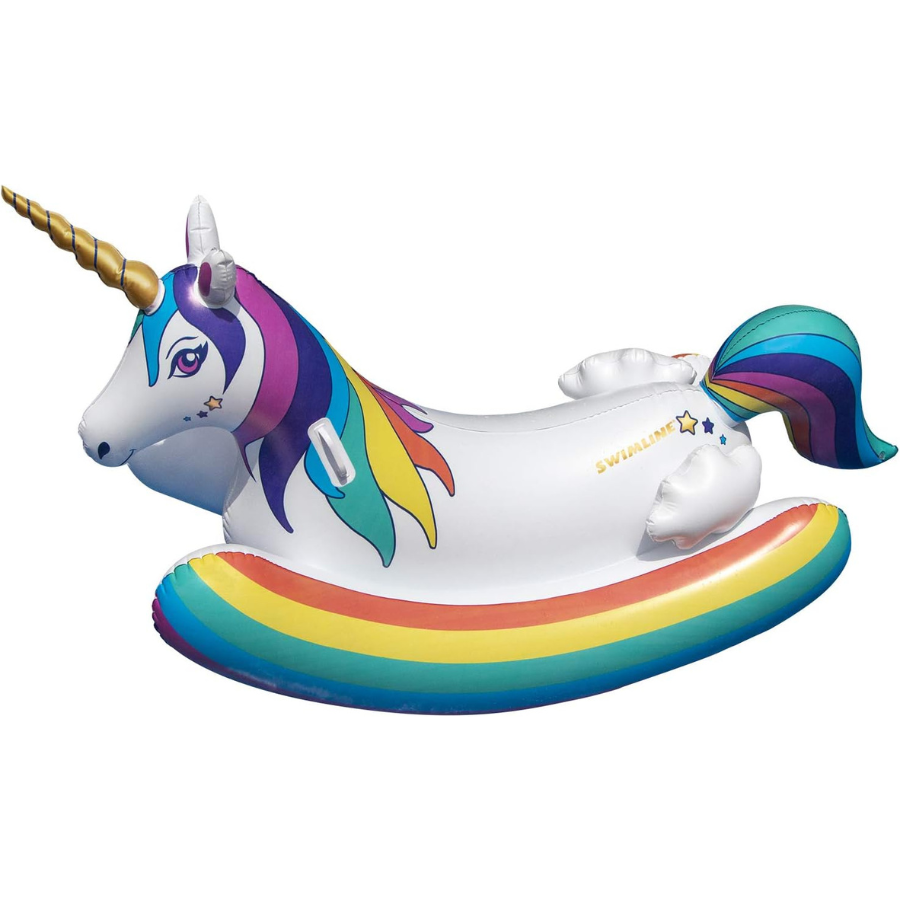 Kids Unicorn Rocker Ride-On Pool Float