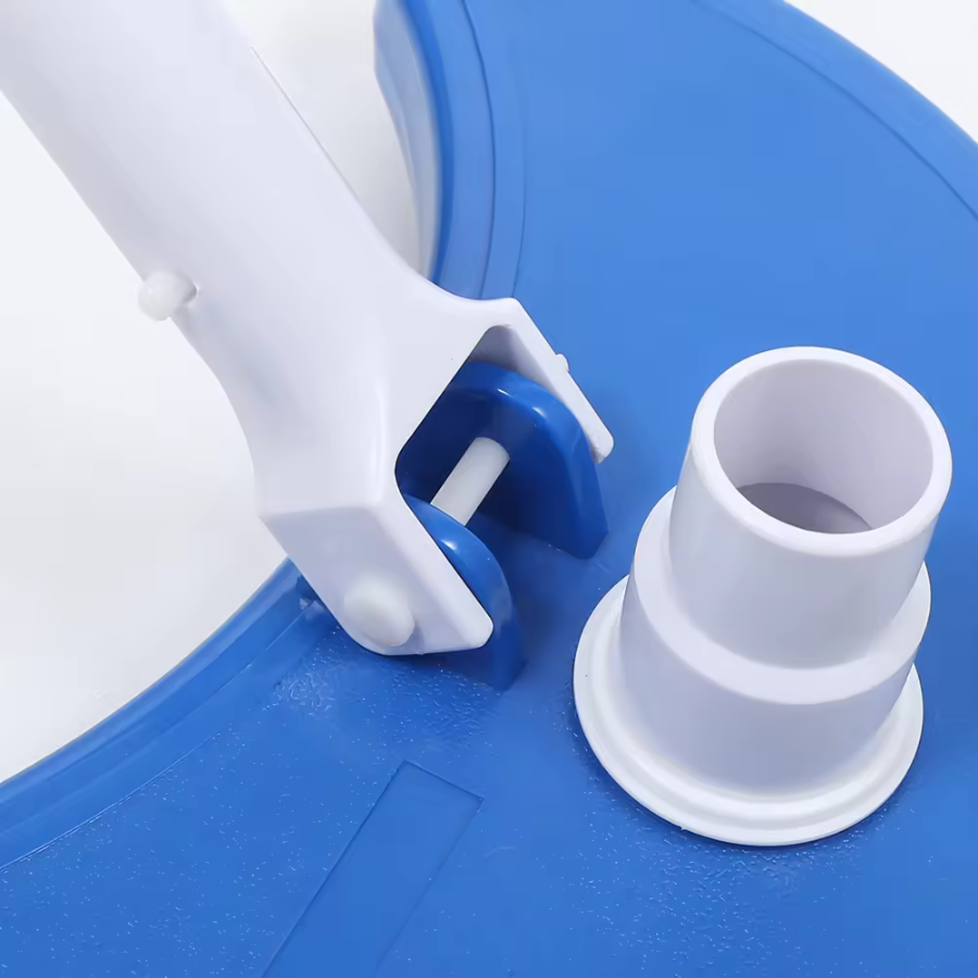 Tête d'aspirateur demi-lune lestée avec adaptateur pivotant