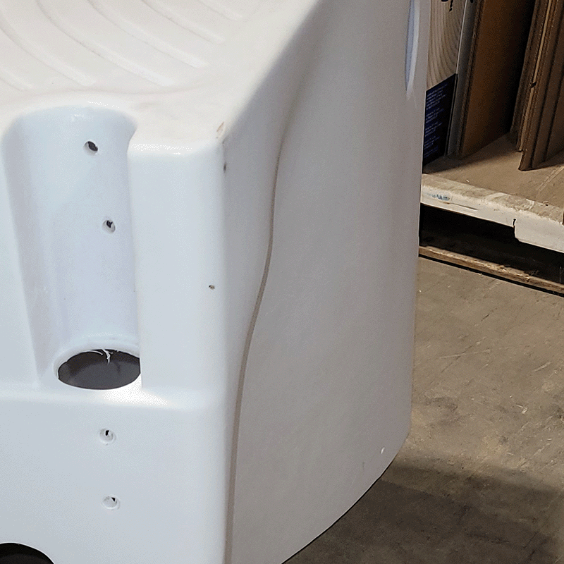 Open Box Oasis Drop in Inground Step with Stainless Steel Handrails