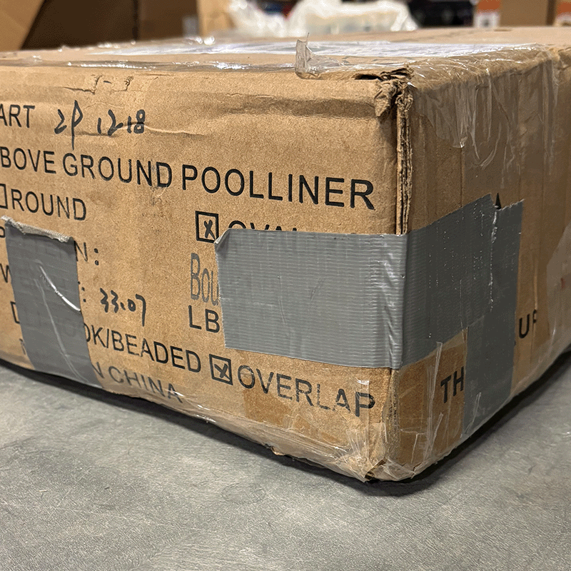 Open Box Boulder Beach 12 x 18 ft Oval Overlap Liner 48 or 52 inch