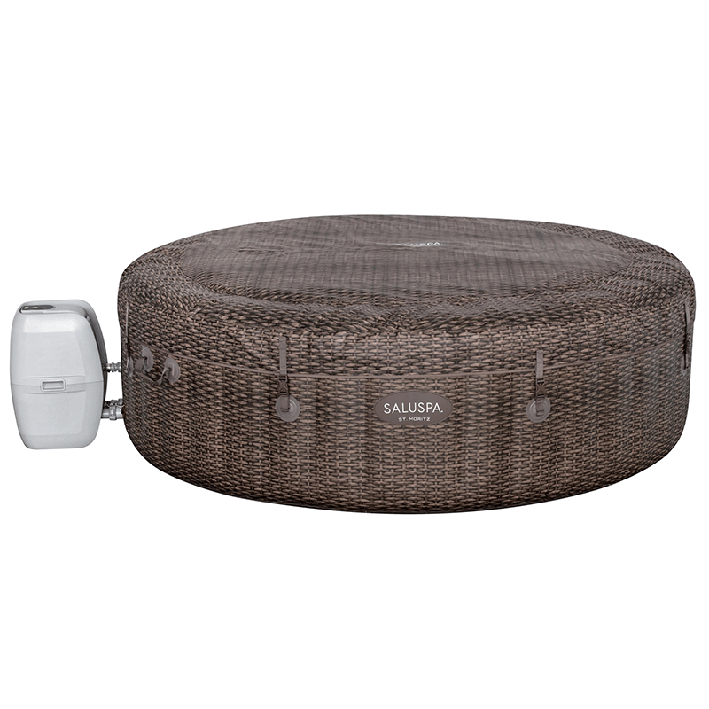 Open Box Saluspa St Moritz Airjet 5-7 Person Inflatable Hot Tub (85 x 28 Inches) - Remis à neuf