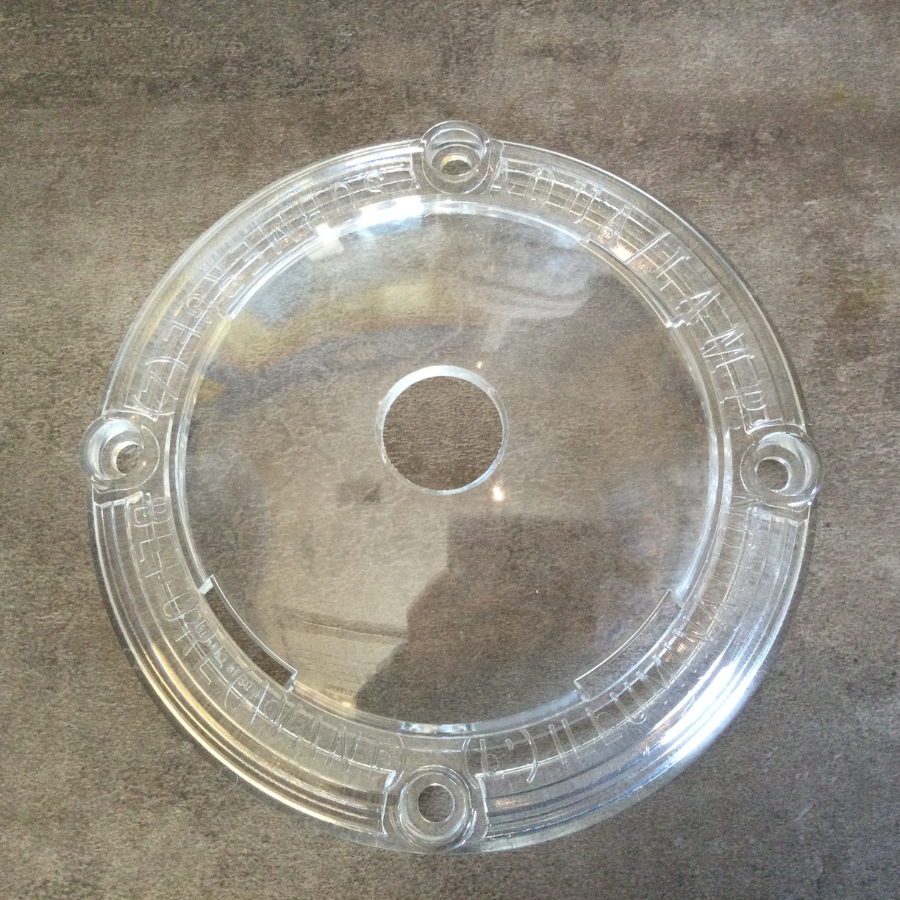 Plaque frontale transparente pour lumière Aqualamp