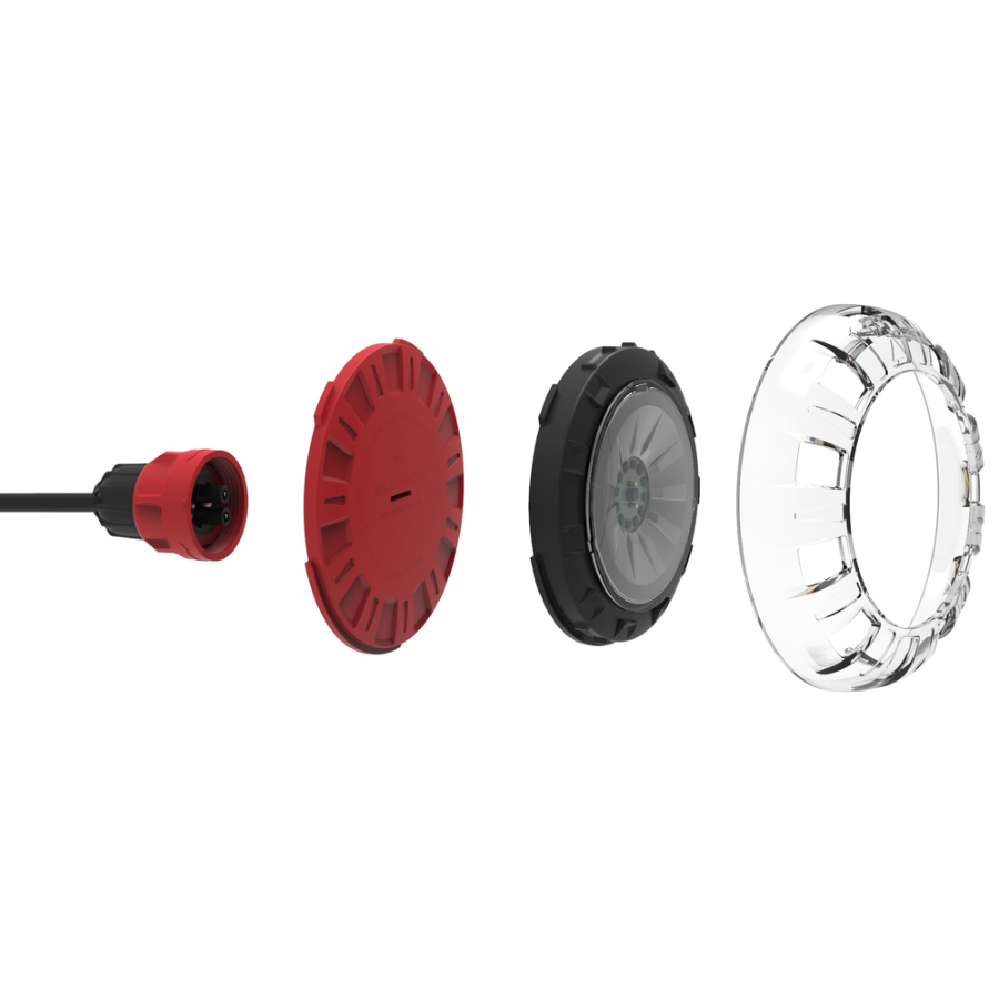 Argon Single Fibreglass Inground Pool Light Kit with Light, Niche and Bulb