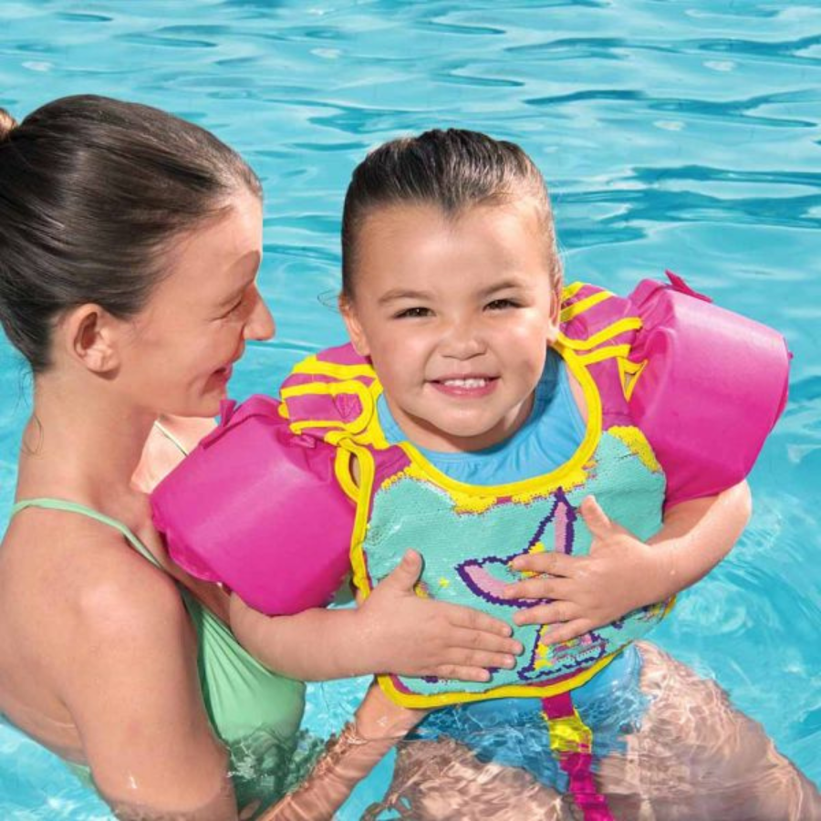 Bestway Flip N Reveal Sequin Swim Pals (Pink and Yellow)