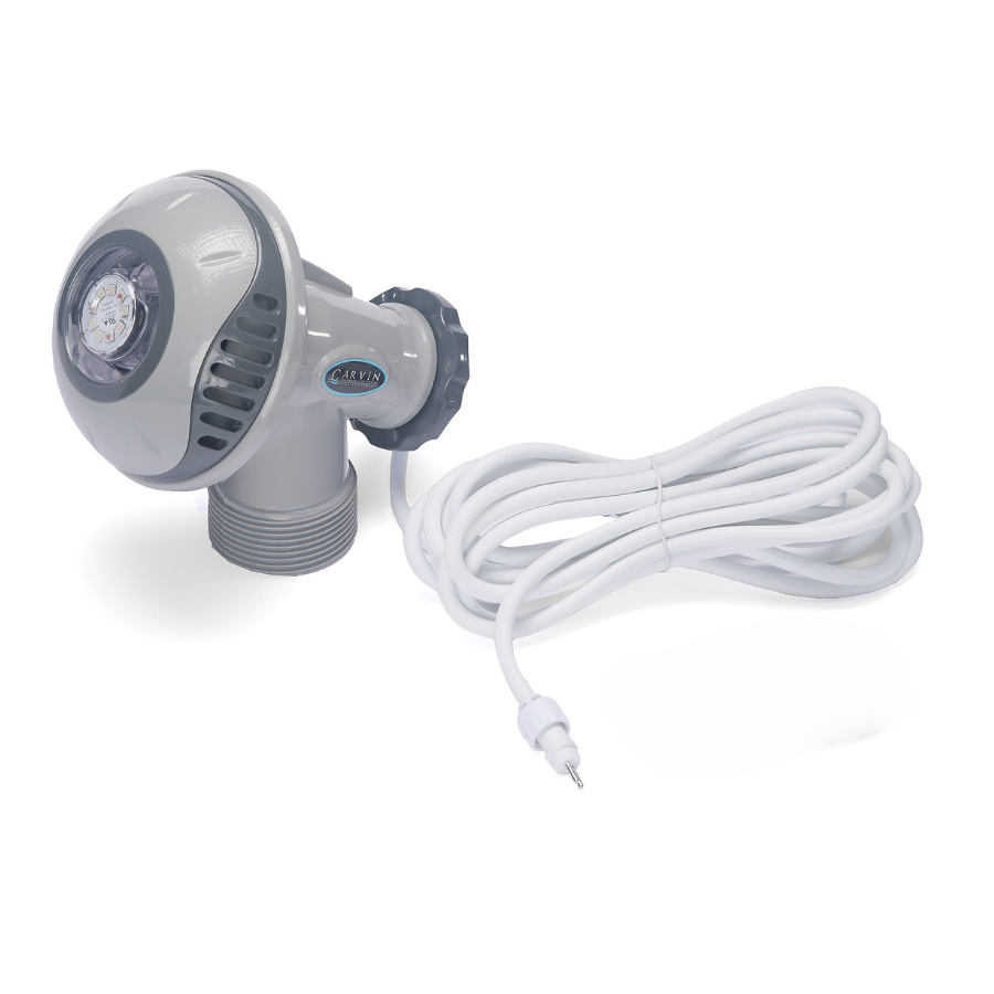 Carvin StarBright White LED Return Jet Pool Light for Above Ground Pools (Grey)
