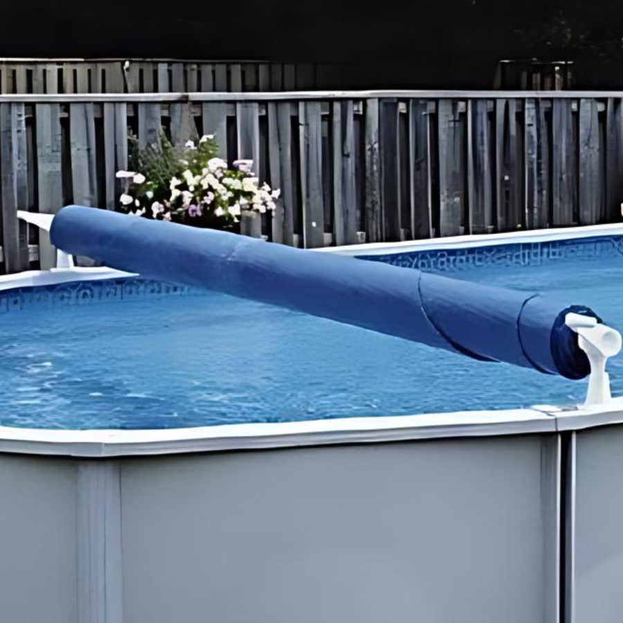 Enrouleur de couverture solaire pour piscine hors terre Feherguard avec tube de 18 pieds inclus