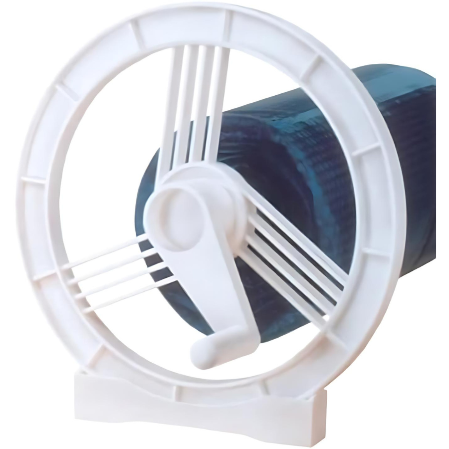 Base du système d'enrouleur solaire Feherguard à roues enterrées