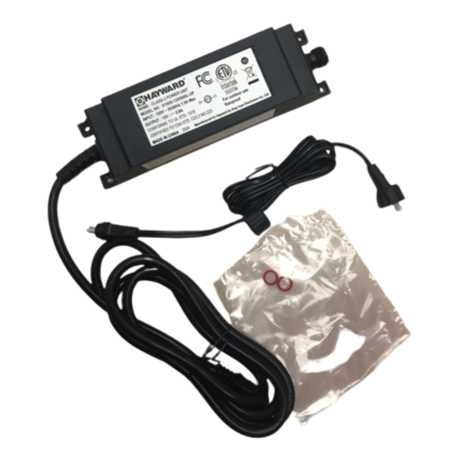 Kit de cascade à DEL Hayward de 24 pouces avec lèvre de 6 pouces, alimentation et télécommande