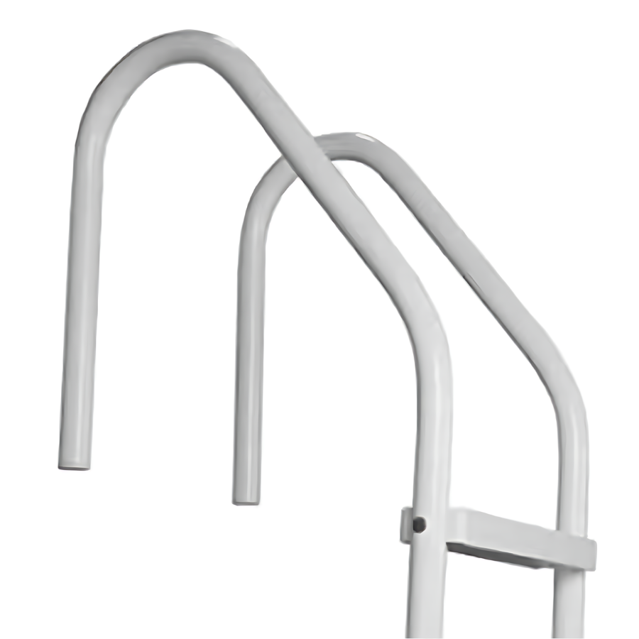 Échelle Saftron à 3 marches en polymère gris pour piscine creusée