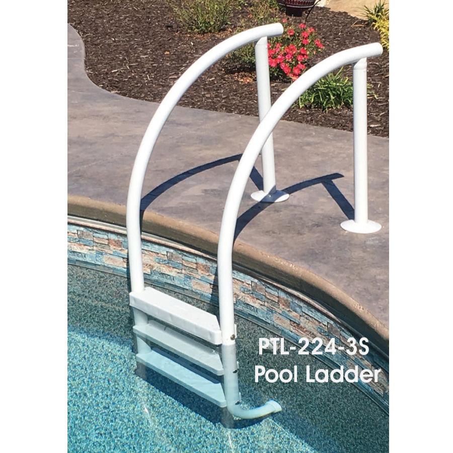 Saftron Triton Inground Pool Ladder (White)