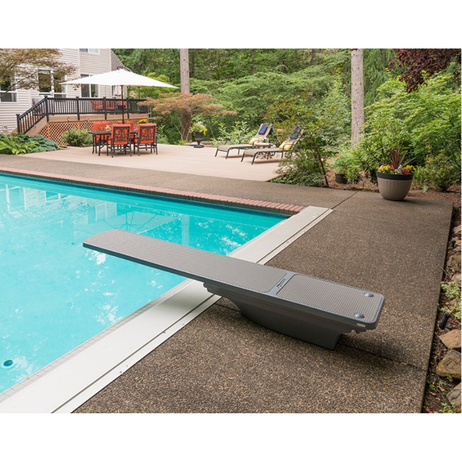 S.R. Smith 8 ft TrueTread Diving Board (Radiant White / Grey)