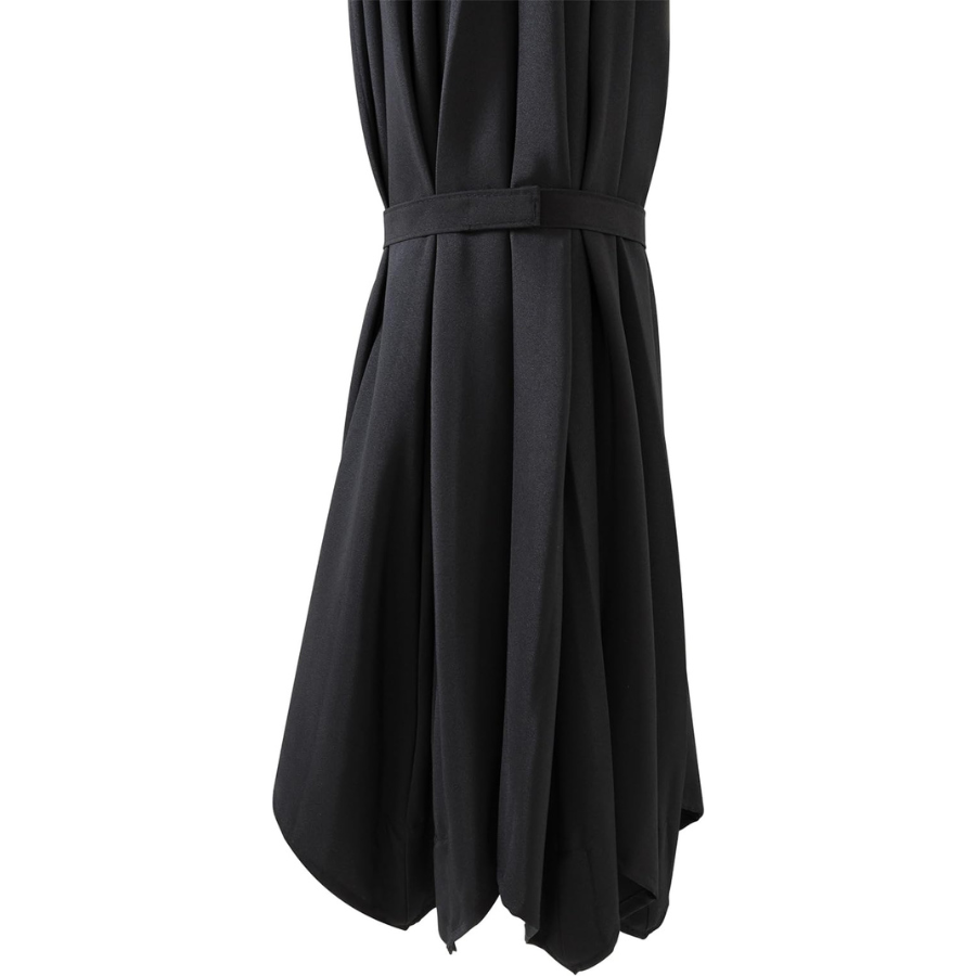 Parasol suspendu en polyester de 10 pieds (noir/noir)