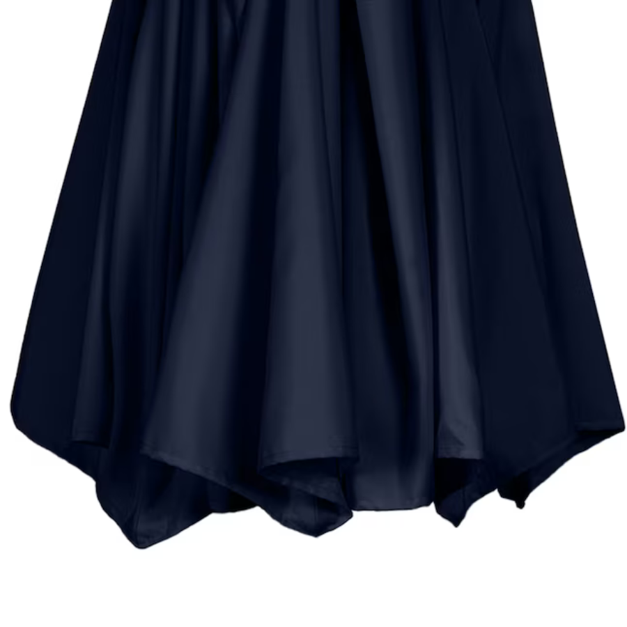 Parasol suspendu en polyester de 10 pieds (Noir/Bleu)