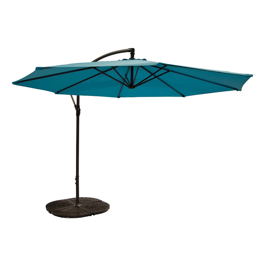 10 ft Polyester Hanging Umbrella (Black/Ocean)