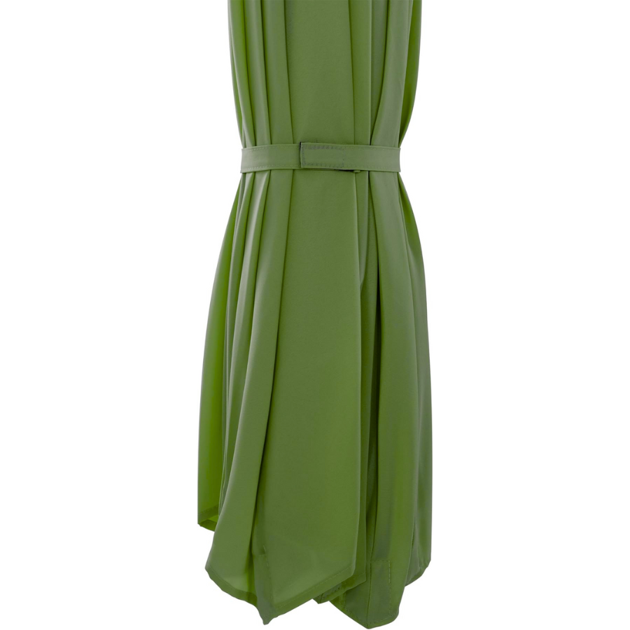 10 ft Polyester Hanging Umbrella (Black/Olive Green)