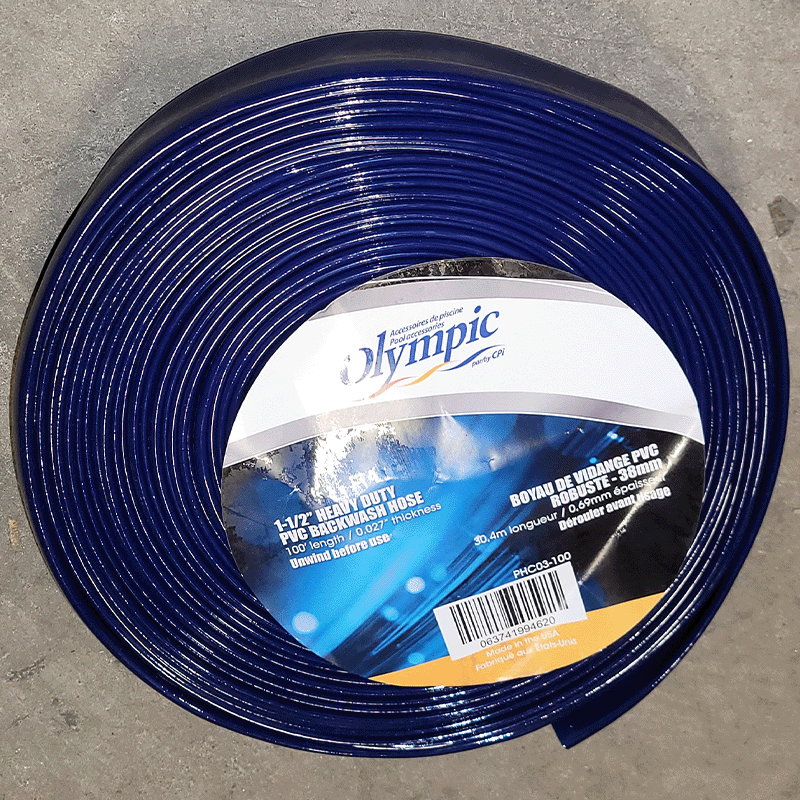 Open Box 100 ft 25 Mil Heavy Duty Backwash Hose