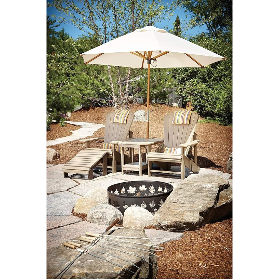 Chaise Adirondack en résine (beige)
