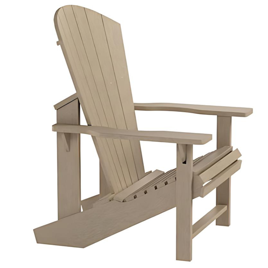 Chaise Adirondack en résine (beige)