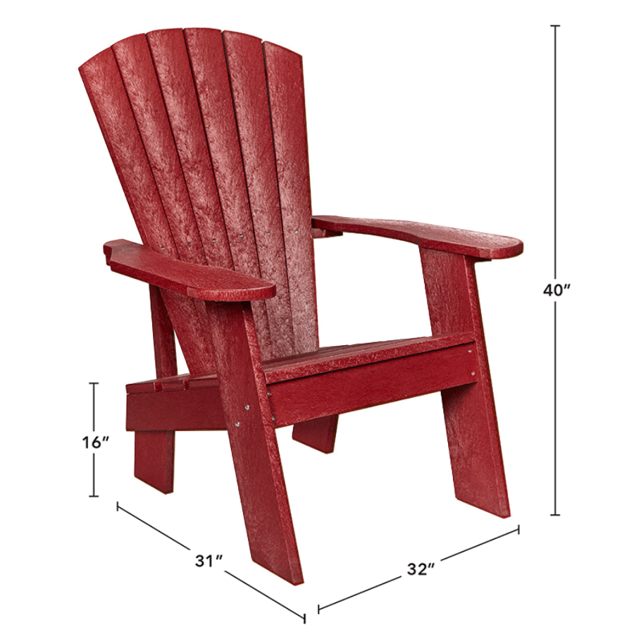 Capterra Adirondack Resin Chair (Red Rock)