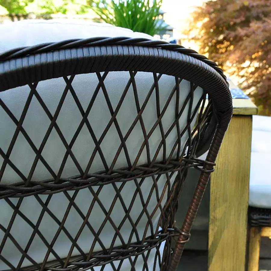 Cossette Arm Chair (Espresso / Canvas)