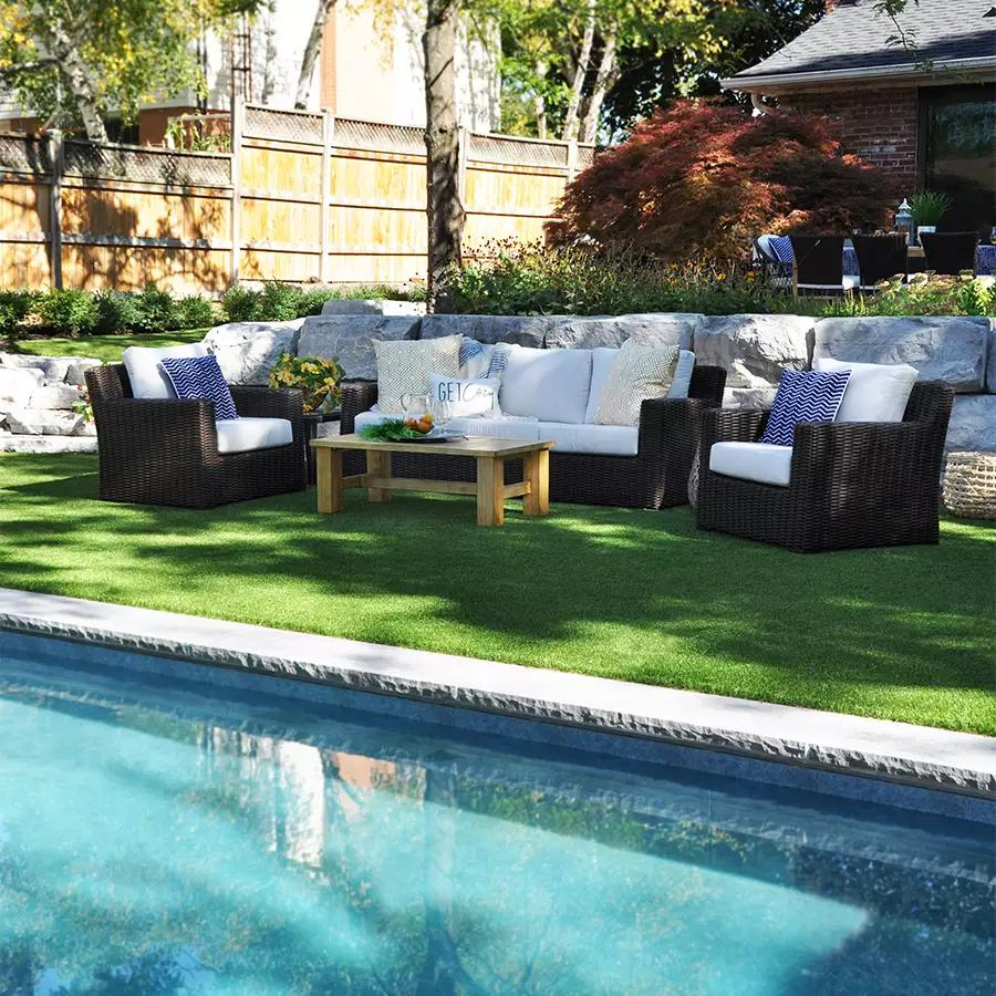 Cossette Lounge Chair (Espresso / Canvas)